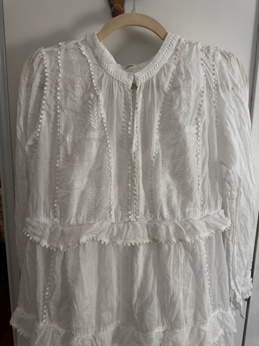Isabel Marant Aboni Embroidered Cotton Dress - Picture 4 of 7
